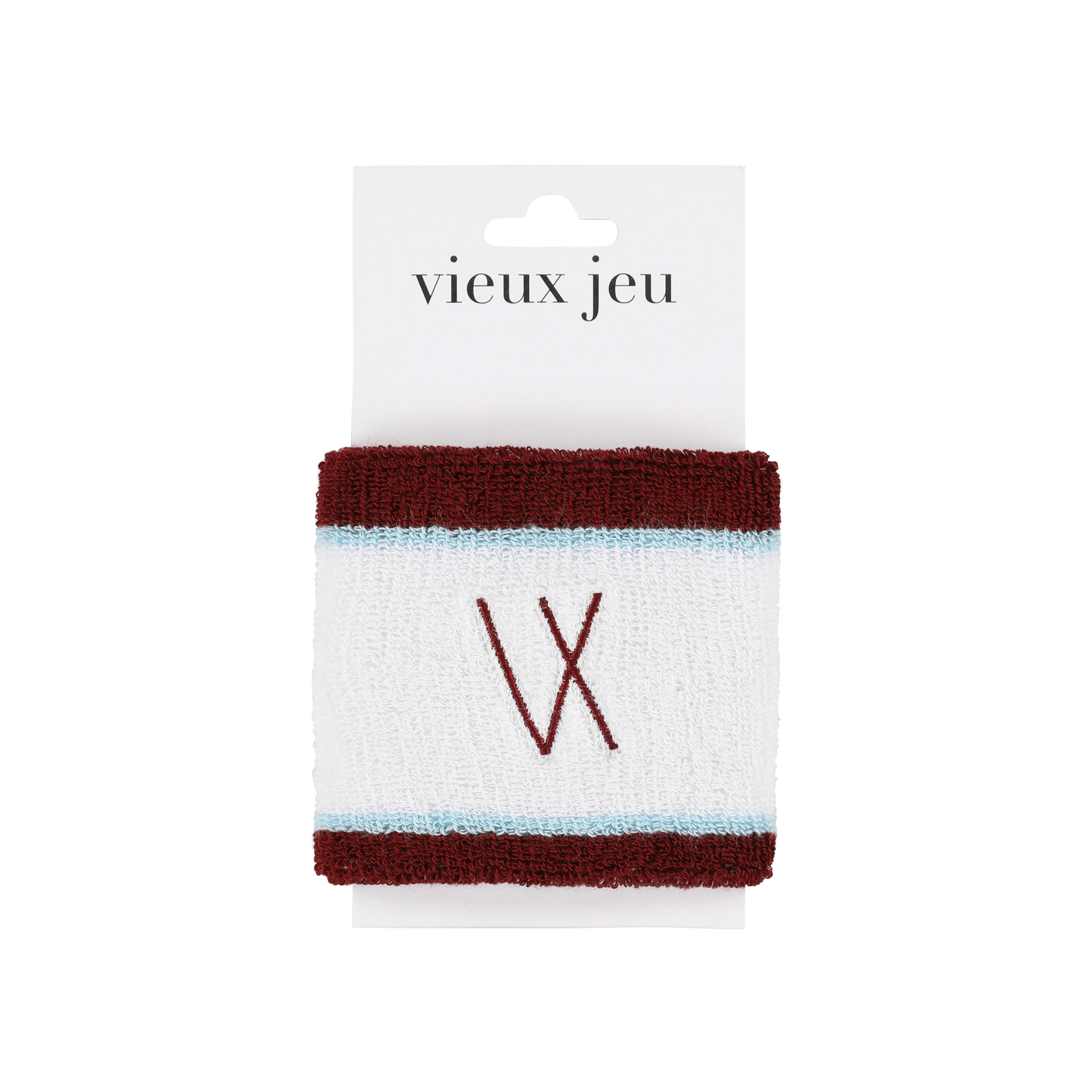 White/Burgundy